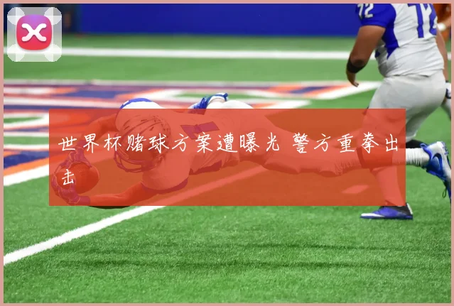 世界杯赌球方案遭曝光 警方重拳出击