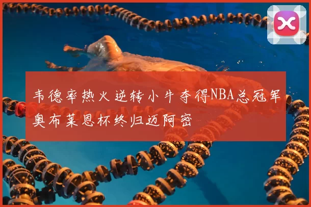 韦德率热火逆转小牛夺得NBA总冠军奥布莱恩杯终归迈阿密